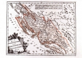 REILLY, FRANZ JOHANN JOSEPH VON: MAP OF NORTHERN DALMATIA 